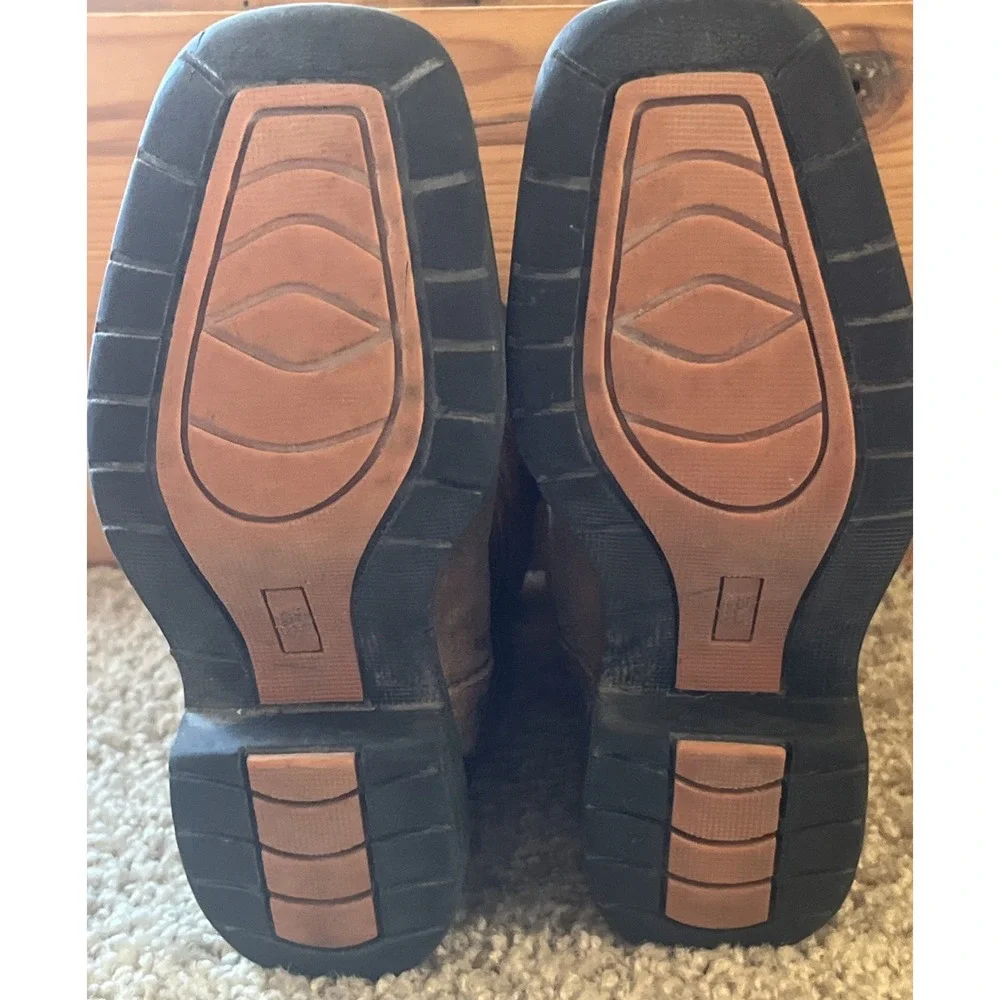 Cody James Warrior Skull Square Toe Kids Size‎ 1 D Pull On Work/Western Boots